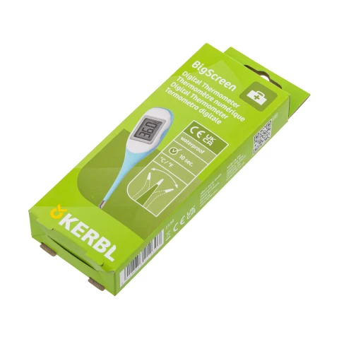 Termometro digitale impermeabile con ampio display digitale e punta di misurazione flessibile