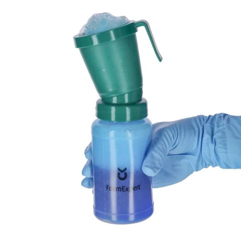 Bicchiere per la disinfezione dei capezzoli, FoamExpert (con schiuma), 300 ml