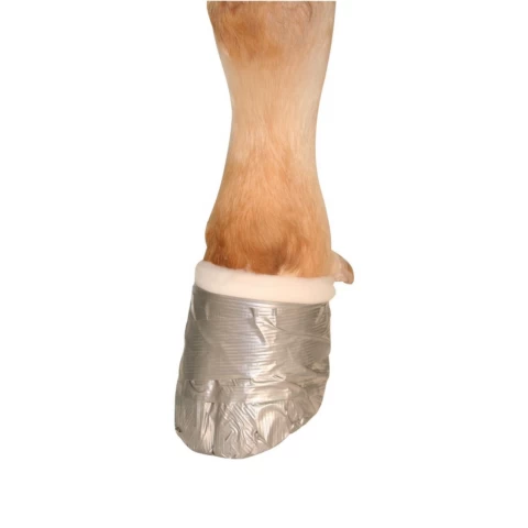 Fascia per zoccoli, colore argento, 50 mm × 50 m