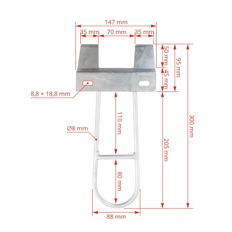 Supporto metallico protettivo per secchi da allattamento da 8 litri