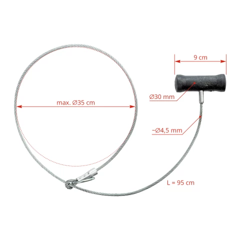 Dispositivo semplice di presa del maiale, 108 cm