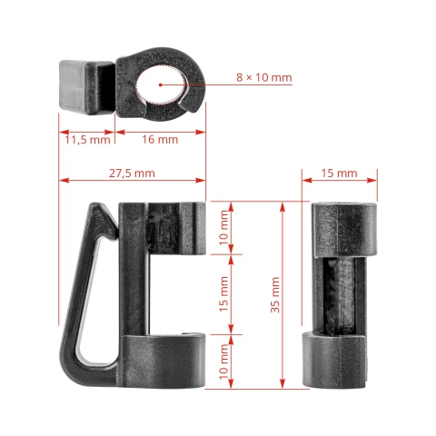 Isolatore supplementare per pali AKO Oval Premium, 25 pezzi