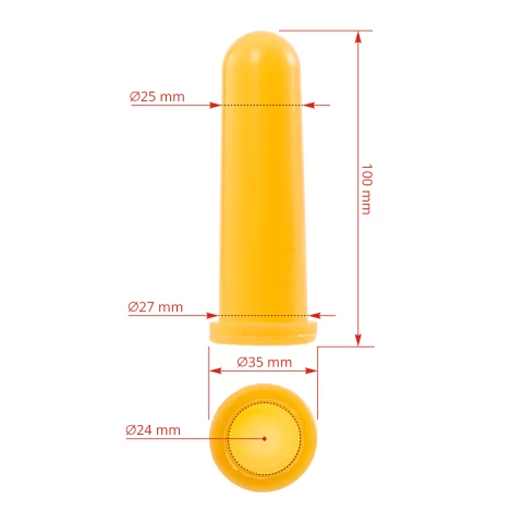 Tettarella conica in lattice con foro a croce