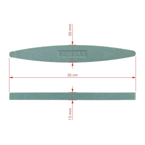 Pietra per affilare le falci, realizzata in puro carburo di silicio, Silicar