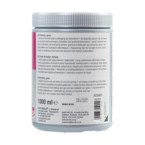 Grasso per zoccoli, MagicBrush, verde, 1000 ml