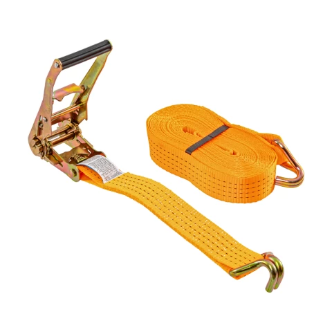 Cinghia di ancoraggio con cricchetto, arancione, 4000 kg, 50 mm × 10 m