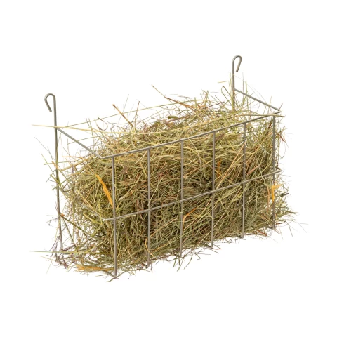 Mangiatoia metallica per conigli, 25 × 10 × 15 cm