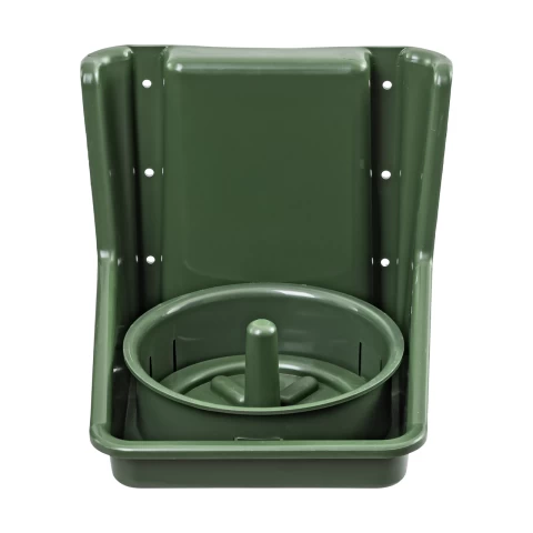 Portasale con inserto rotondo, verde scuro