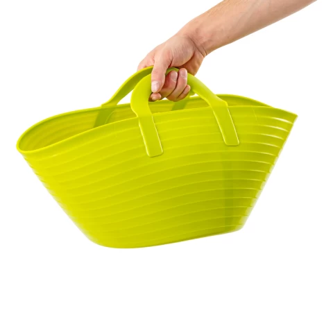 Secchio flessibile, in plastica, Flexbag, verde, 12 litri