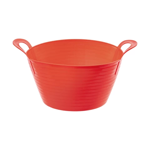 Secchio flessibile, in plastica, Flexbag, rosso, 12 litri