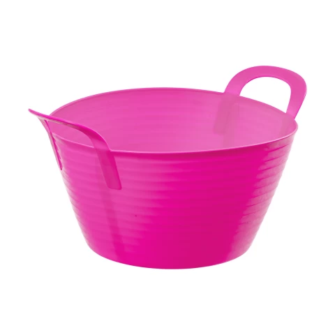 Secchio flessibile, in plastica, Flexbag, rosa, 12 litri