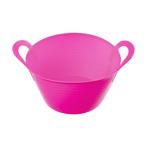 Secchio flessibile, in plastica, Flexbag, rosa, 12 litri