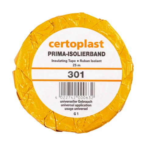 Fascia per zoccoli, nera, Certoplast, 45 mm × 25 m