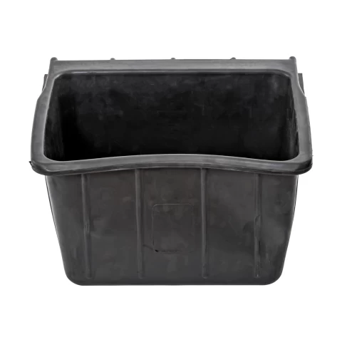 Mangiatoia rettangolare in gomma, nero, 20 litri
