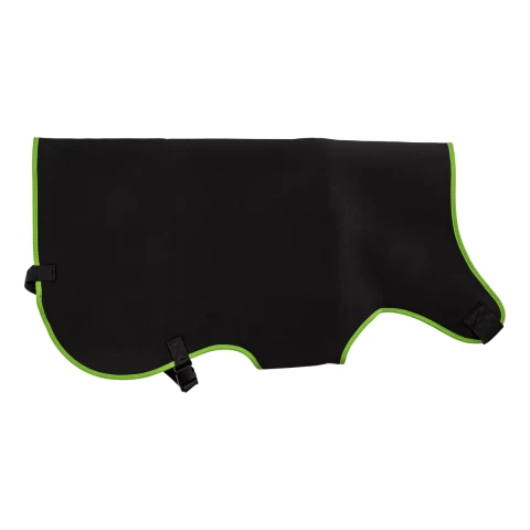 Coperta premium per vitello, termoisolante, impermeabile, nera, 80 × 70 cm
