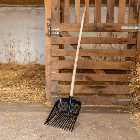 Forca per letame, nera, 37 × 43 cm