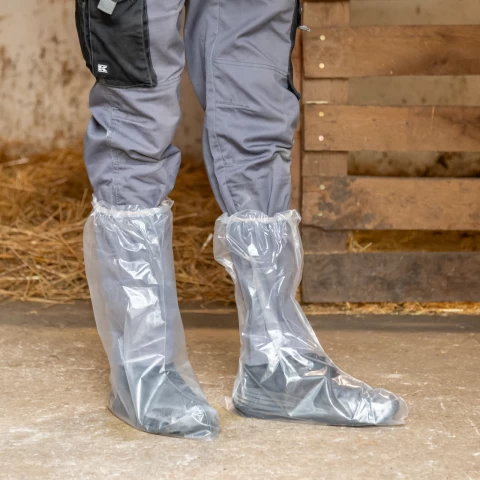 Copriscarpe lunghe, monouso, 40 × 50 cm, 100 pezzi