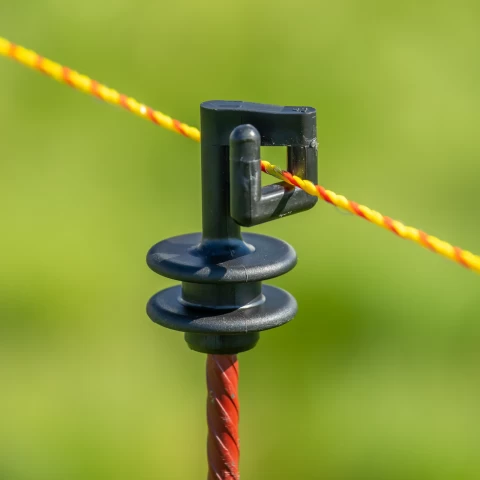Isolatore di ricambio per palo in acciaio tondo Ø8 mm, 25 pezzi.
