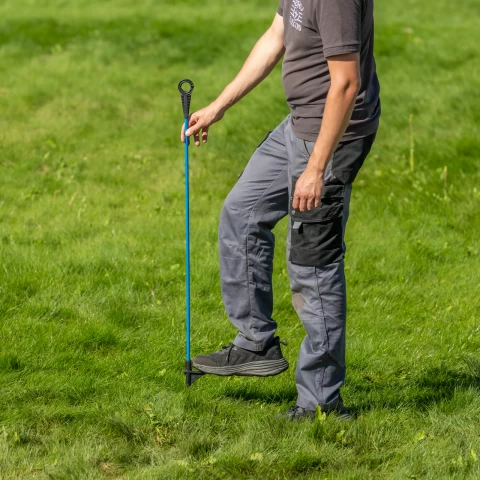 Palo in fibra di vetro, AKO Oval Premium, 110 cm, azzurro, 10 pz.