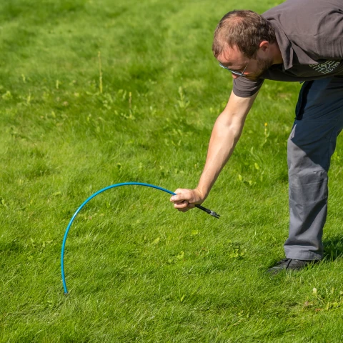 Palo in fibra di vetro, AKO Oval Premium, 110 cm, azzurro, 10 pz.