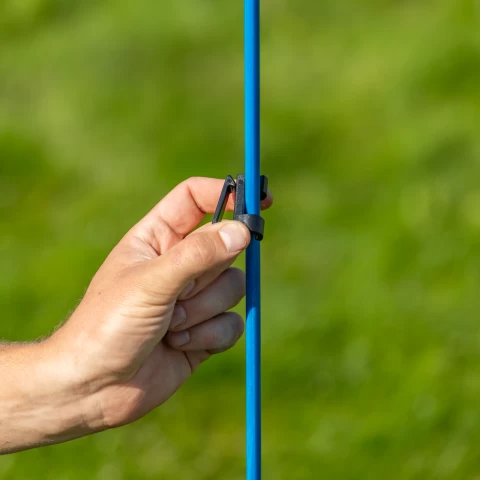 Palo in fibra di vetro, AKO Oval Premium, 110 cm, azzurro, 10 pz.