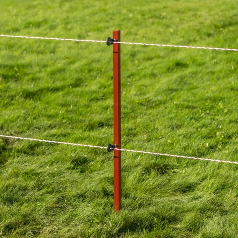 Palo in acciaio quadrato 25 × 25 mm, 115 cm, 10 pz.