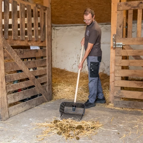 Forca per letame, MaxiFork, nera, 38 × 30 cm