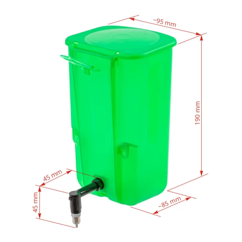 Abbeveratoio per conigli, verde, 1000 ml
