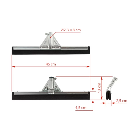 Tergivetro in metallo zincato, 45 cm
