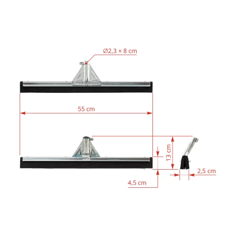 Tergivetro in metallo zincato, 55 cm