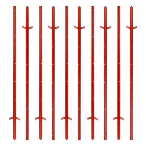 Palo in acciaio quadrato 25 × 25 mm, 150 cm, 10 pz.
