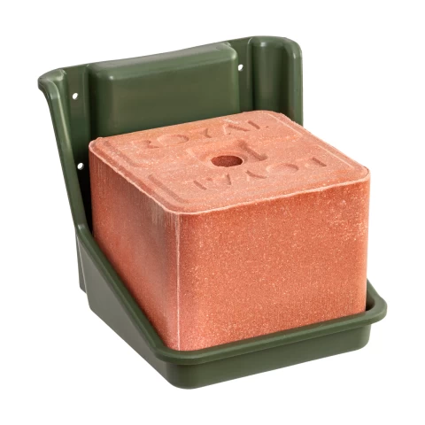 Portasale con inserto rotondo, verde scuro