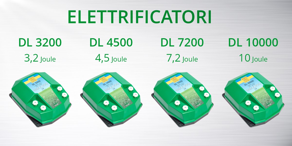 Elettrificatori dl 3200 dl 4500 dl 7200 dl 10000